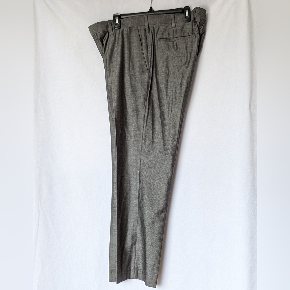 ☘️GUC Louis Raphael Gray Tailored Fit Dress Pants Classic Straight-Leg 38x30